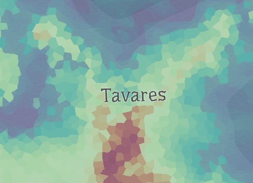 map of tavares
